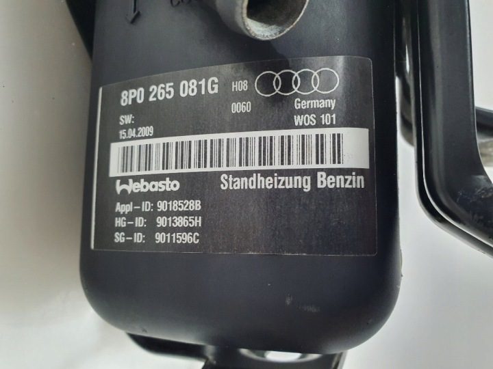 Автономный отопитель Webasto Audi A3 8P 1.4 TFSI 8P0265081G, фото 2