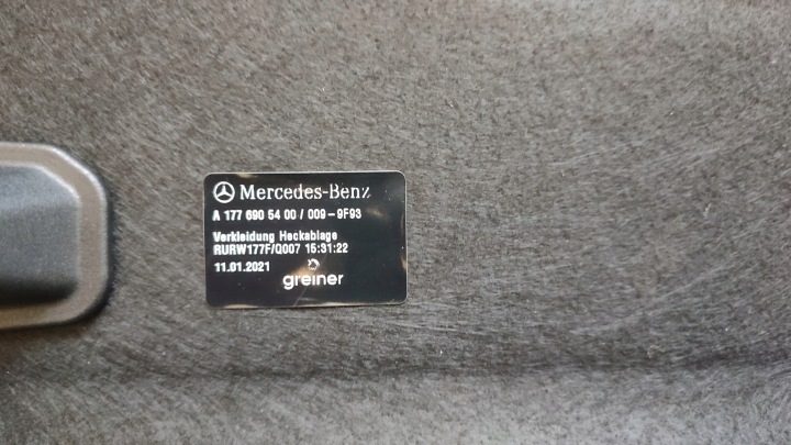 MERCEDES A КЛАСС W177 ОРИГИНАЛЬНЫЙ ПОЛКА ЗАДНЯЯ БАГАЖНИКА A1776905400 2018->, фото 10
