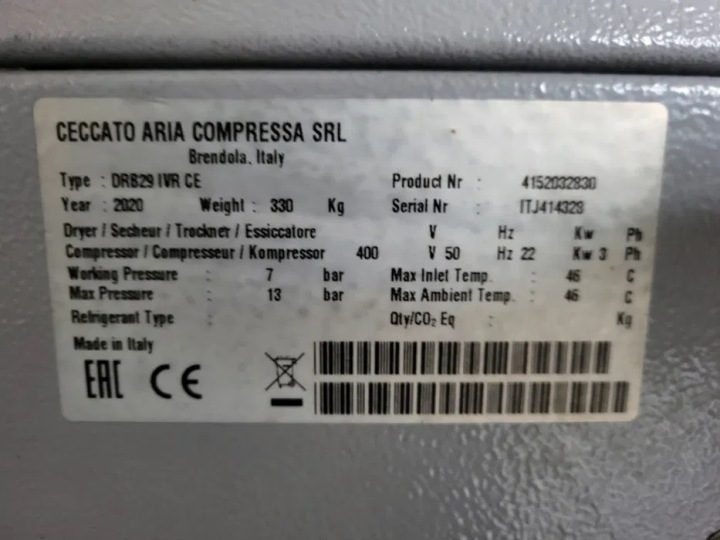 Компрессор масляный Atlas Copco Ceccato DRB 29 IV 0 l 13 бар, фото 6