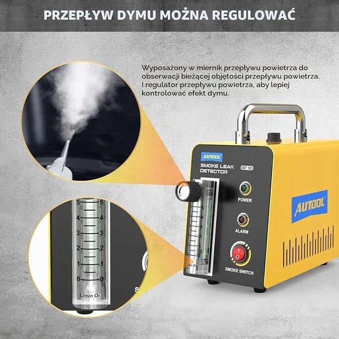 ТЕСТЕР ГЕРМЕТИЧНОСТИ ВЫХЛОПНОЙ СИСТЕМЫ В АВТО МАШИНА ДЛЯ DYMU SDT 103 R28, фото 2