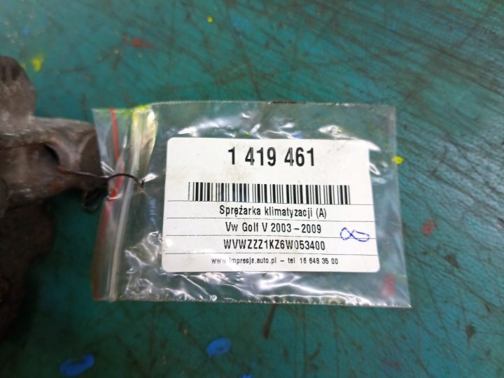 КОМПРЕССОР КОНДИЦИОНЕРА VW GOLF V 1K0820803P 7SEU17C 447190-4650, фото 9