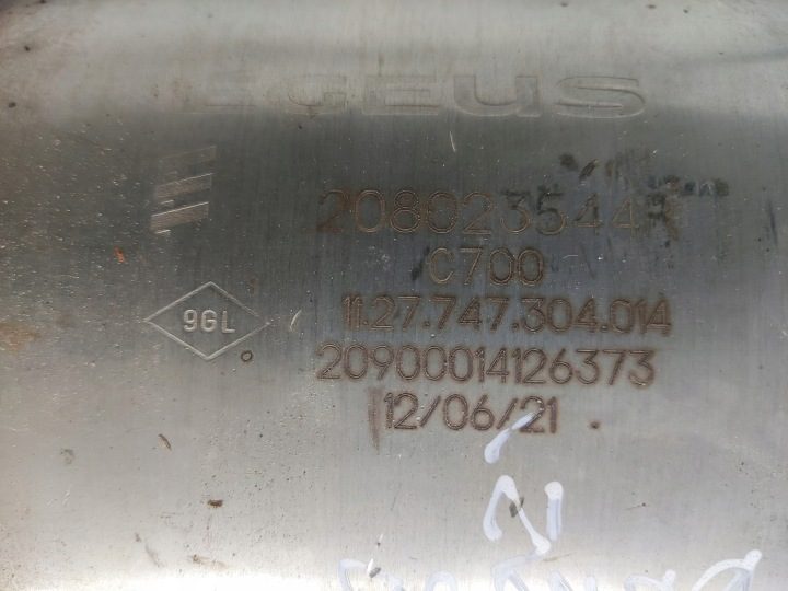 КАТАЛИЗАТОР DPF FAP RENAULT KANGOO IV 1.5 BLUE DCI 208023544R A3C0197440000, фото 4