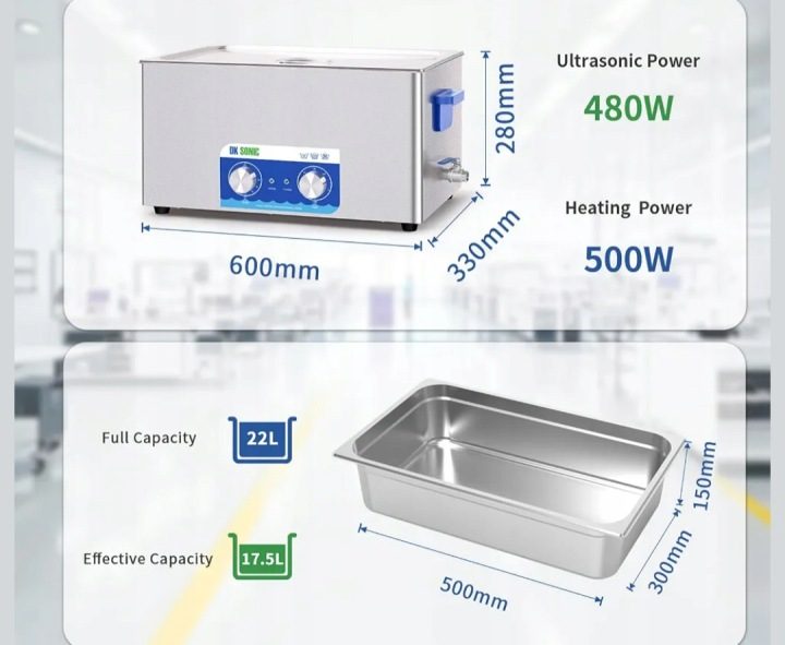 DK SONIC Ultrasonic Cleaner 4L – мойка stołowa с стали nierdzewnej M1859, фото 4