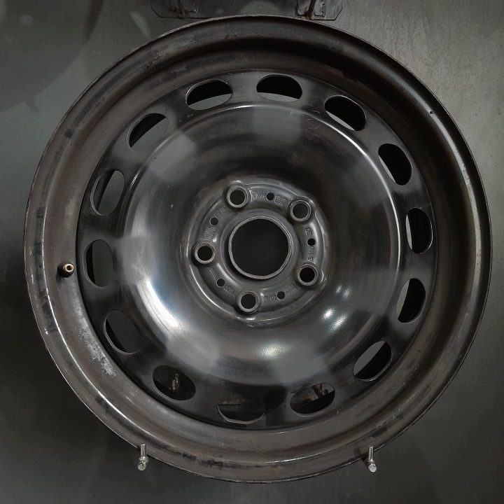 4× Штампованный диск Volkswagen OE 6.5" x 16" 5x112 ET 46, фото 5