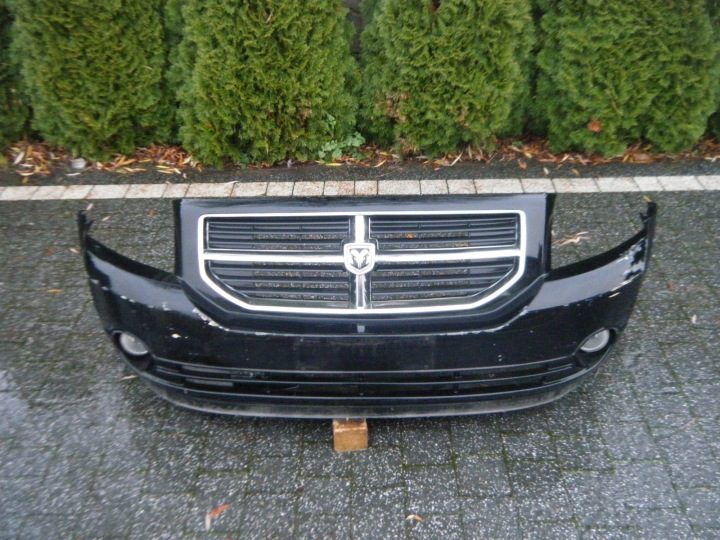 Бампер передний Dodge Caliber 2007–2012 ПРОТИВОТУМАННЫЕ ФАРЫ ЕВРОПА СИНЯЯ, фото 3