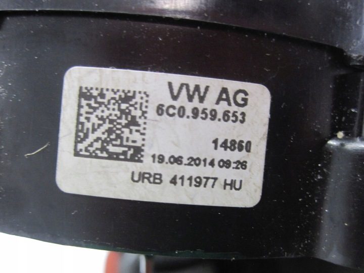 VW POLO V РЕСТАЙЛИНГ 15 г. AIRBAG шлейф подрулевой 6C0959653, фото 3
