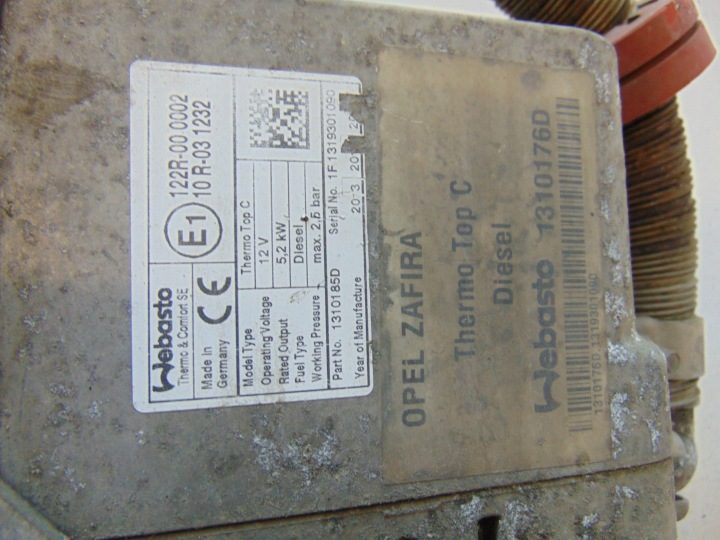 Webasto OPEL ZAFIRA B дизель 1310176D, фото 7
