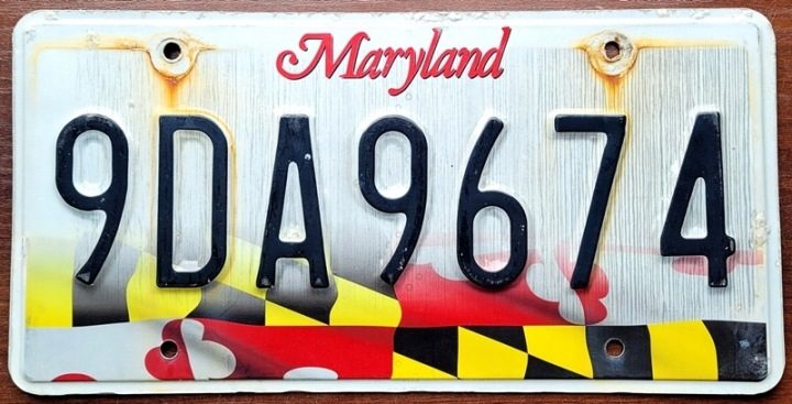 Maryland - табличка номерная с США, фото 2