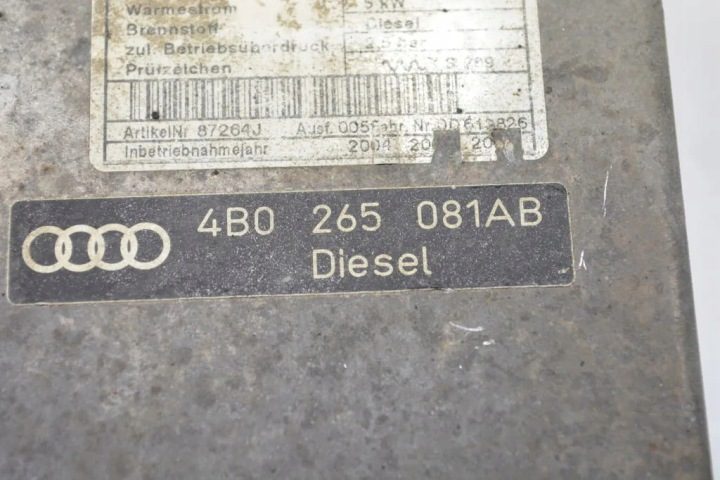 AUDI A6 S6 C5 4B ДИЗЕЛЬ ПЕЧКА WEBASTO АВТОНОМНЫЙ ОТОПИТЕЛЬ 4B0265081AB, фото 3