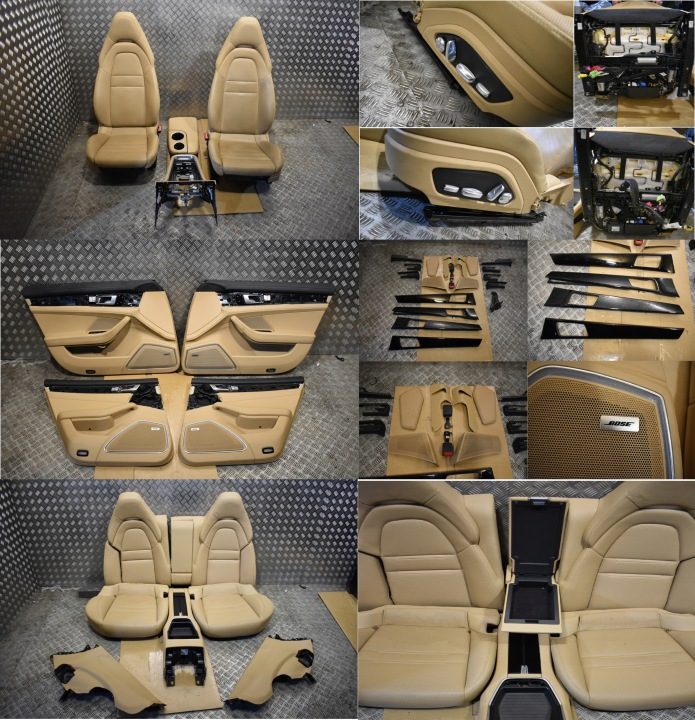 Идеальные сиденья обшивки диван компл. Porsche Panamera 971 Luxory Beige 1, фото 1
