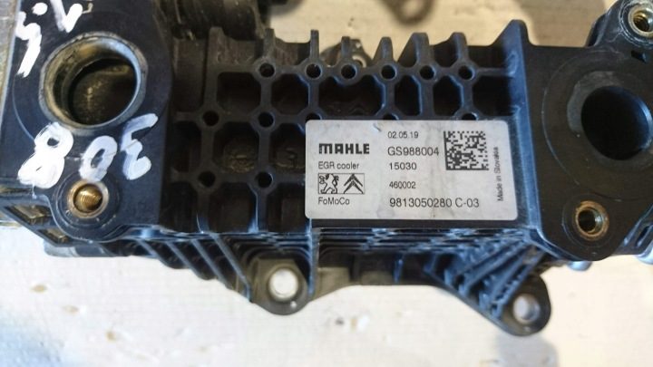 Радиатор дроссельная заслонка выхлопных газов 308 II T9 1.5 HDI 9813050280, фото 3