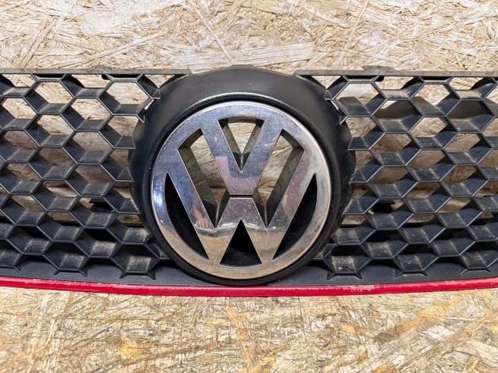 Решетка радиатора ХРОМ Значок VW Polo GTI 9N РЕСТАЙЛИНГ 05-09r EU ОРИГИНАЛ, фото 3
