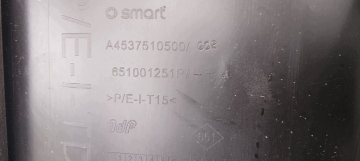 Крышка двигателя капот Smart Forfour II 2 453 14-20ro A4537510500 651001251R, фото 8