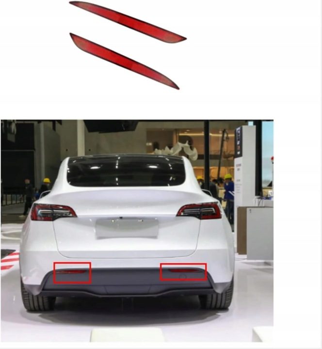 TESLA MODEL 3 2017 17 КАТАФОТ ЗАДНЕГО БАМПЕРА ПРАВЫЙ, фото 2