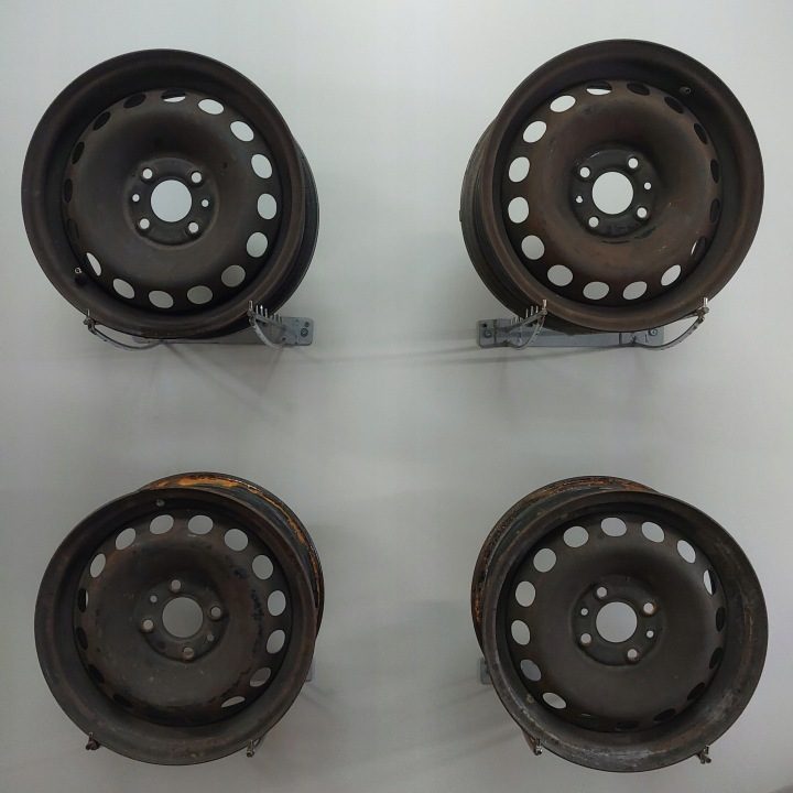 4× Штампованный диск Fiat OE 500, Panda III 5.5" x 14" 4x98 ET 35, фото 1