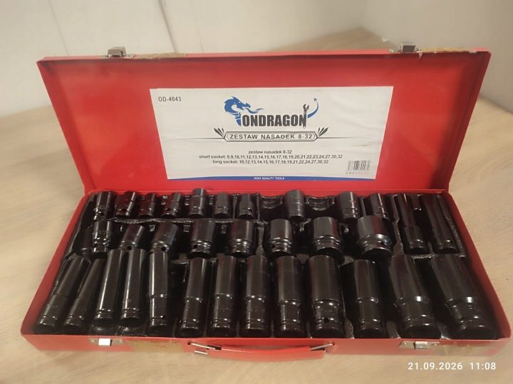 УЦЕНКА W3037 Набор головок ударных 8-32 1/2 udar 35 элементов кейс, фото 7