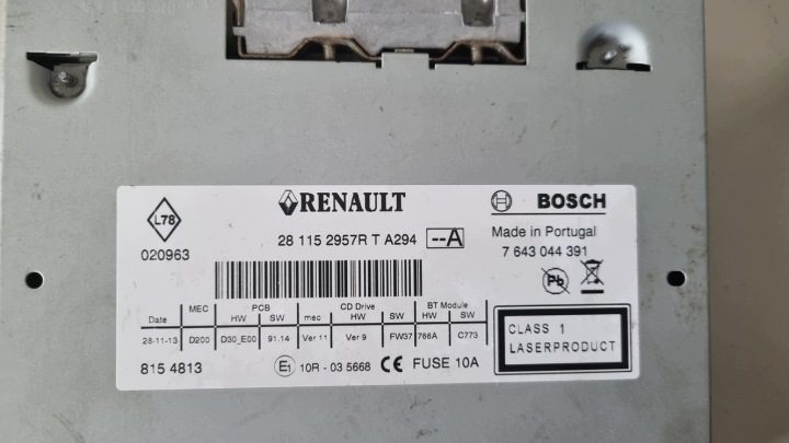 Автомагнитола Renault Trafic II Vivaro а Nissan Primastar проводка 1-DIN, фото 6