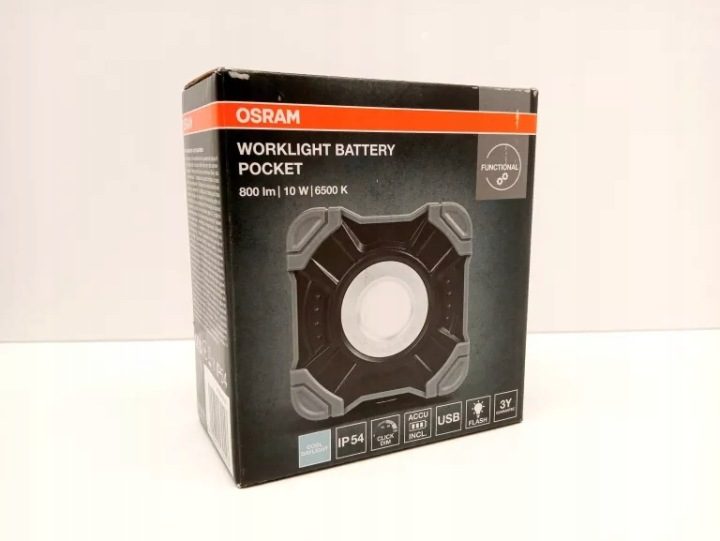 OSRAM Фара рабочего света VAL ШТЫРЬ POCKET LED, ciemnoszara/черный, 10 Вт, 1000 lm,, фото 1