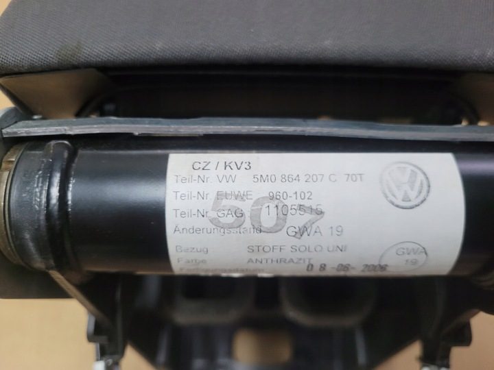 VW Golf V 5 подлокотник тоннеля бардачок средний 5M0864207C, фото 5