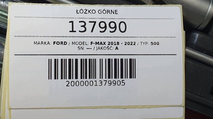 Кровать верхняя Leżanka каркас Ford F-MAX 500 Euro 6 2019 EU, фото 7