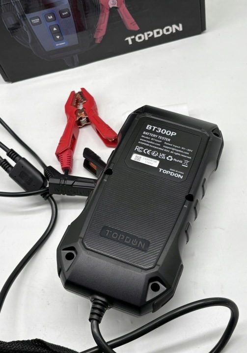 Тестер аккумулятора 12 V/24 V TOPDON BT300P F73, фото 4