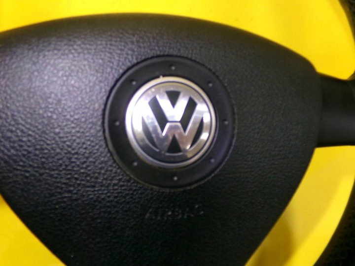 РУЛЬ КОЖАНЫЙ С ПОДУШКОЙ VOLKSWAGEN GOLF V 1K0419091 NR163, фото 3