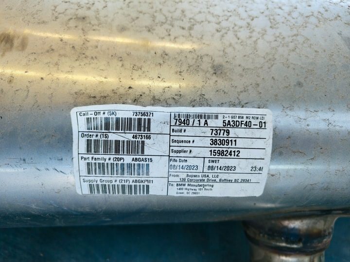 BMW X7 G07 РЕСТАЙЛИНГ ГЛУШИТЕЛЬ ВЫХЛОПНАЯ СИСТЕМА 5A3DF40 8635191, фото 6