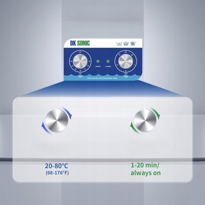 DK SONIC Ultrasonic Cleaner 4L – мойка stołowa с стали nierdzewnej M1859, фото 2