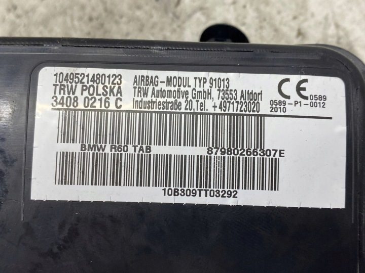 MINI COUNTRYMAN R60 AIRBAG СИДЕНЬЯ ЛЕВЫЙ 9802663, фото 3