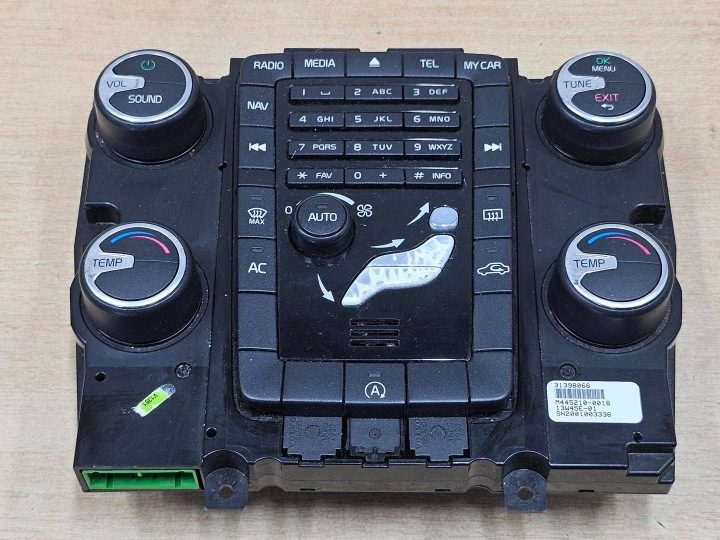 Панель Управления Кондиционера Volvo V60 S60 XC60 XC70 V70 S80 31398066, фото 1