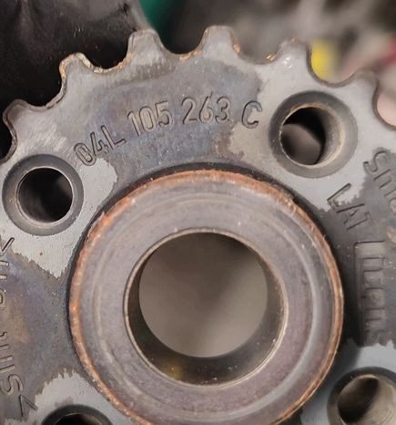 ШЕСТЕРНЯ НАСОСА AUDI VW SEAT SKODA 1.6 2.0 TDI CLHA CLHC CLHB 04L105263C, фото 3