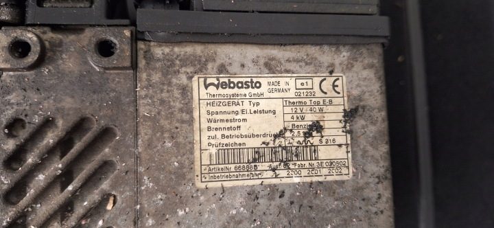 WEBASTO THERMO TOP E-B БЕНЗИН 4 кВт Исправный, фото 3