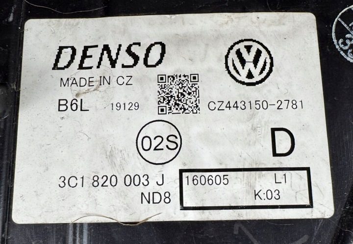 ОТОПИТЕЛЬ КОМПЛЕКТ ЕВРОПА - PASSAT B6 2.0TDI 140 л.с. - 3C1820003J, фото 9