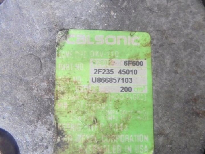 КОМПРЕССОР КОНДИЦИОНЕРА NISSAN MICRA 92600-6F600, фото 2