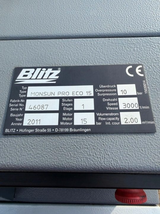 Компрессор srubowy Blitz monsun Pro Eco 15 кВт 10 бар, фото 8