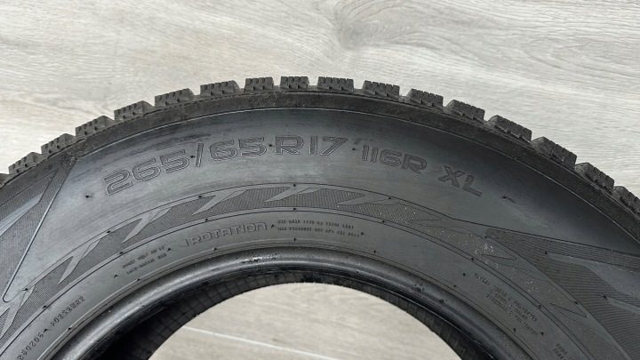 4× Шина зимняя Nokian Tyres Hakkapeliitta R2 265/65R17 116 R сцепление на снегу (3PMSF), фото 4