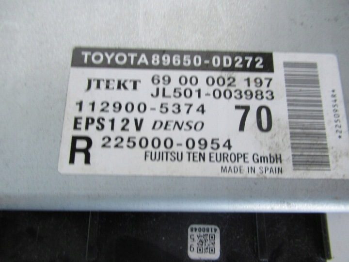 БЛОК УПРАВЛЕНИЯ ЭУР TOYOTA YARIS III 89650-0D272, фото 2