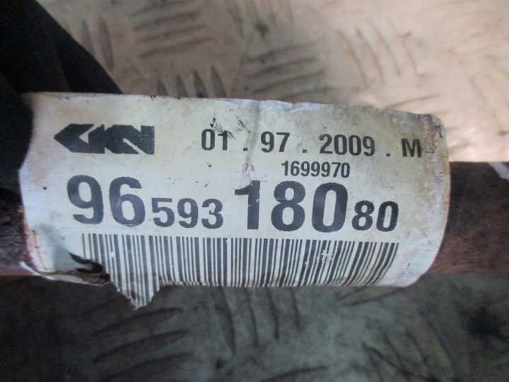 ПОЛУОСЬ ЛЕВАЯ PEUGEOT 207 SW 1.4 бензин 9659318080, фото 3