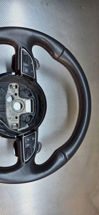 AUDI S3 8V РУЛЬ СРЕЗАННЫЙ 8v0419091ab СОСТОЯНИЕ PERFECT ПРЯМОЕ, фото 3