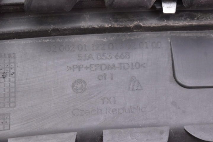 РЕШЕТКА РАДИАТОРА ЧЕРНАЯ ХРОМ 5JA853668 SKODA RAPID 1 I 12-17, фото 13
