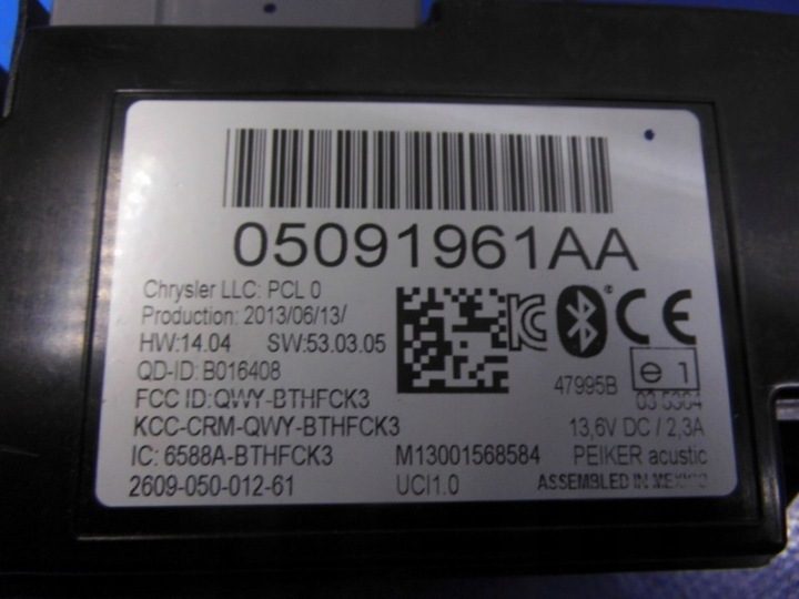 Модуль Bluetooth 05091961AA Jeep Compass I 06-15R, фото 3