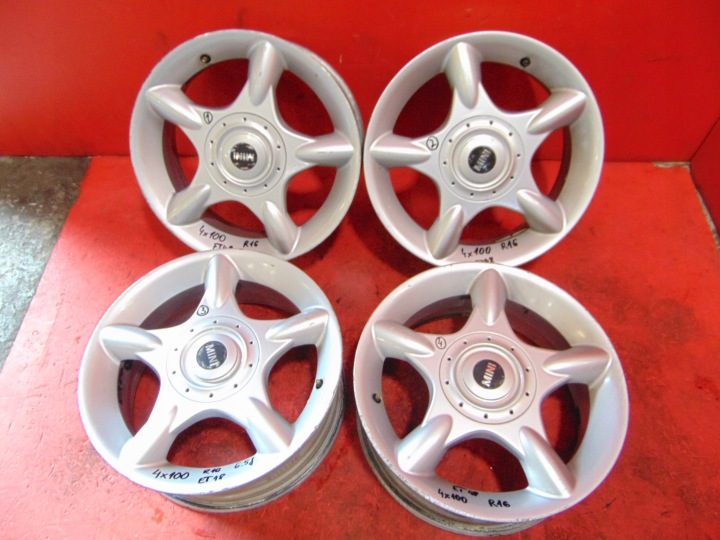 4× Литой диск Mini OE 4x100 6.5" x 16" 4x100 ET 48, фото 1