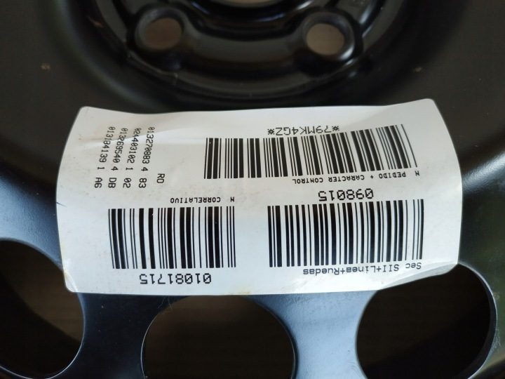 КОЛЕСО ДОКАТКА ЗАПАСКА OPEL MERIVA B 5X110 16'', фото 6