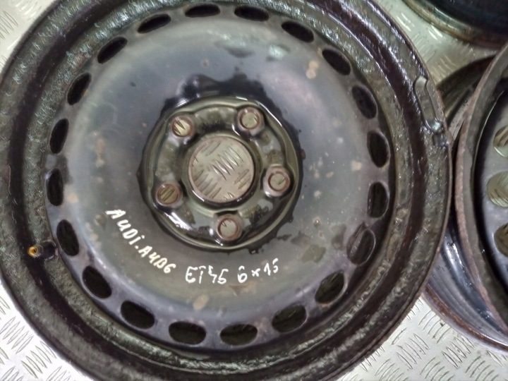4× Штампованный диск Audi OE 6.0" x 15" 5x112, фото 5