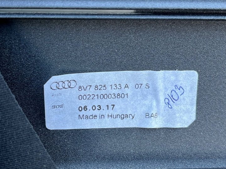Audi A3 8V 8V7 кабриолет полка задняя багажника 8V7825133A, фото 3