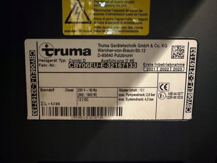 TRUMA D 6 E ОТОПИТЕЛЬ ДИЗЕЛЬ CAMPER КЕМПЕР ПРИЦЕП KEMPINGOW, фото 4