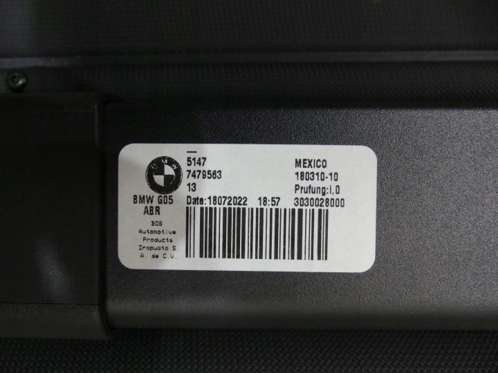 BMW X5 G05 F95 ШТОРКА БАГАЖНИКА ГОРИЗОНТАЛЬНАЯ ЧЕРНАЯ MOKKA 7479563 6995996, фото 13