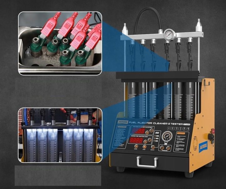 Машина для очистки форсунок GDI EFI Autool CT400 płukanie заднего вида, фото 3