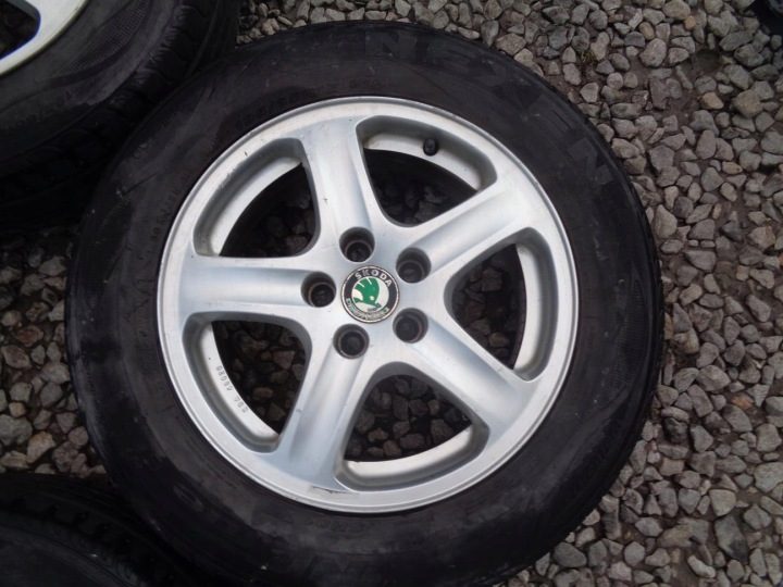 Литые диски с шинами 195/65/15 5 мм Ronal Skoda Octavia I 5x100 15'' 6J ET38, фото 5