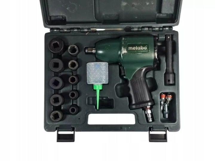 Metabo ударный гайковерт пневматический 1/2" 360 нм DSSW360 комплект + 11 Akcesoriów, фото 3